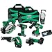 Hitachi KC18DG6L 18-Volt Lithium-Ion Tool Combo Kit, 6-Piece