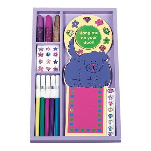 Childrens Toyshop  Toys : Melissa & Doug Wood'n Crafts - Decorate-Your-Own Door Hanger - Dog