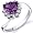 Trillion Cut 1.75 carats Alexandrite Bypass Ring in Sterling Silver Rhodium Finish Size 5, Available in Sizes 5 thru 9