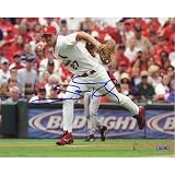 MLB Scott Rolen Fielding Autographed 8-by-10-Inch Photograph