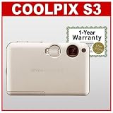 cheap Nikon Coolpix S3 6.0 Megapixel Digital Camera with 3x Optical Zoom (White) and Full 1 Year Warranty (Camera Refurbished by Nikon U.S.A.)