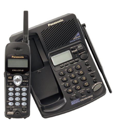 Panasonic KXTC1871 900 MHz DSS Cordless Phone with Answering System, Dual Keypads, and Caller ID (Black)