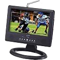 SuperSonic SC-499D Portable 9" TV with Digital ATSC / NTSC Dual Tuner, AC/DC Adapter, Remote and Rechargeable Battery
