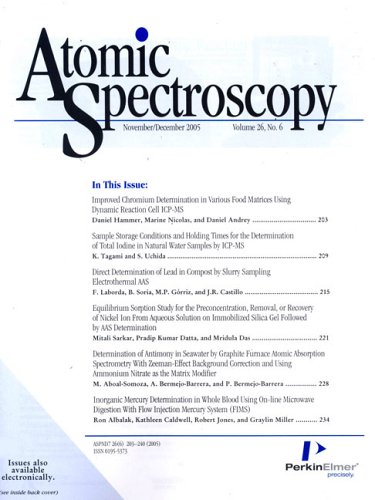 Magazines: Atomic Spectroscopy