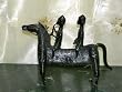 Orissa Bastar Tribal Horse Statue Brass on Clay 12 Inches