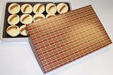 Scott's Cakes 1 lb. White Chocolate Pretzel Cluster in a Christmas Plaid Box