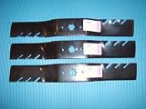 3 Gator 3-In-1 Mulching blades to replace MTD, Cub Cadet 742-04053A, 742-4053B, 742-04123. (Set of 3)