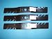 3 Gator 3-In-1 Mulching blades to replace MTD, Cub Cadet 742-04053A, 742-4053B, 742-04123. (Set of 3)