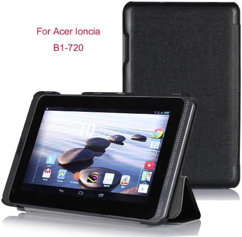 VSTN®Acer Iconia B1-720 ultra-thin Smart Cover Case, Only fit Acer Iconia B1-720 (For Acer Iconia B1-720, Black II)