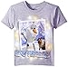 Disney Boys' Olaf Heather Grey Graphic T-Shirt