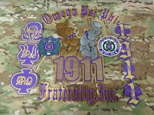 Amazoncom omega psi phi embroidery patch full set Amazoncom omega psi phi embroidery patch full set