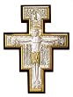 Saint Damiano Crucifixes - Wall Crucifix - Sterling Silver - IMPORTED FROM ITALY, 6IN
