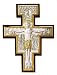 Saint Damiano Crucifixes - Wall Crucifix - Sterling Silver - IMPORTED FROM ITALY, 6IN