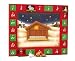 Kurt Adler Talking Light-Activated Wooden Nativity Advent Calendar