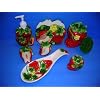 STRAWBERRY 3D Resin & Ceramic Kitchen 8 pcs Set NEW