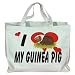 I Love my Guinea Pig Totebag (Cotton Tote / Bag)