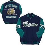 G-III Miami Dolphins Canvas Super Bowl Commemorative Varsity Jacket