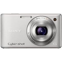 Sony DSC-W380S Digitalkamera (14 Megapixel, 24mm Sony G Weitwinkelobjektiv mit 5fach optischem Zoom, 6,9 cm (2,7 Zoll) LC-Display, HD Video (720p)) silber