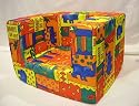 best seller childrens chair,kids solid foam armchair"animals red pattern"