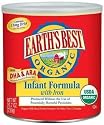 Earth's Best Organic Infant Formula with Iron, DHA & ARA,  23.2 Ounce Canisters (Pack of 4)