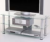 Produkt-Bild: TV Rack TV Tisch Media Rack Phonotisch Max Klarglas