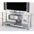 TV Rack TV Tisch Media Rack Phonotisch Max Klarglas
