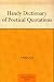 Handy Dictionary of Poetical Quotations