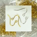 400 Basic Jewelry, Earring, Earwires, Fishhook Style, Gold & Silver Plated