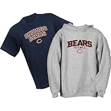 Chicago Bears NFL Youth Belly Banded Hooded Sweatshirt and T-Shirt Combo Pack