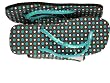 TTT - Teal Dotted Sandals with Matching Tote