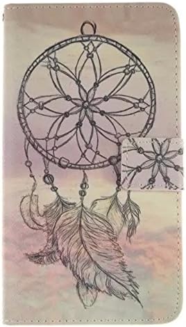 HNSPRING Colorful Patterns Premium TPU Flip Genuine Leather purses Cover protective Case for Microsoft Lumia 640 XL