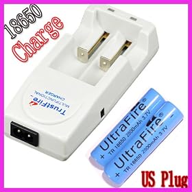 Buy TrustFire EU Plug Charger + 2 PCS 18650 3000mAh Battery now!