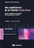 Des expériences de la famille Acide-Base : Réussir, exploiter et commenter 50 manipulations de chimie Des expériences de la famille Acide-Base : Réussir, exploiter et commenter 50 manipulations de chimie