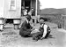 Boy, His Pig, and Adults in West Virginia, 1921 - 16x20 Photographic Print from the Library of Congress Collection