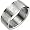 Stainless Steel English Lord's Prayer 8mm Band Ring - Men (Size 7)