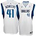 Adidas White & Blue Dirk Nowitski Dallas Mavericks Jersey