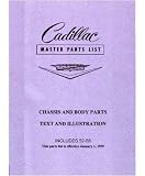 1954 1955 1956 1957 1958 CADILLAC Parts Book List