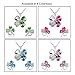 BodyJ4You Four Leaf Clovers Set Green Heart Crystal Pendant Necklace Stud Earrings