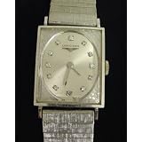 Diamond Watch 14K, Longines MEN Watch 14k Solid White Gold Diamond