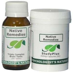 Native Remedies Triple Complex Brain Tonic and StudyPlus ComboPack by Native Remedies