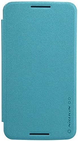 Nillkin Sparkle Pu Leather Cover Hard Plastic Case Shell Google Motorola Nexus 6 (Blue)