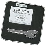 Swiss Tech UKTBS Utili-Key 6-in-1 Polished Stainless Steel Key Ring Multi-Tool, Gift Box