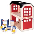 Wooden Fire Station & Accessories