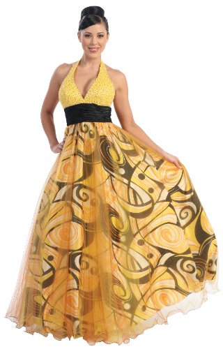 Ball Gown Elegant Prom Printed Dress #2691