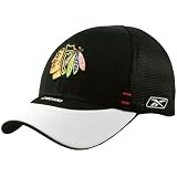 Reebok Chicago Blackhawks Black NHL Draft Day Flex Fit Hat