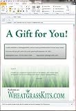 Wheatgrasskits.com $25 Gift Certificate - Wheatgrass, Sprouts, Juicers & More