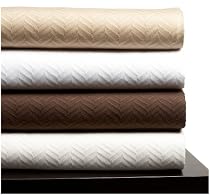 Pinzon Zero-Twist Egyptian Cotton King Blanket, Cream