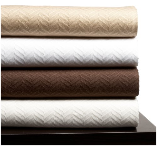 Pinzon Signature Zero-Twist Egyptian Cotton Twin Blanket, Chocolate