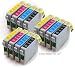 12 Compatible Ink Cartridges for Epson Stylus B, BX, S & SX printers