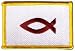 Ichthys Ichthus Flag embroidered Iron-On Patch